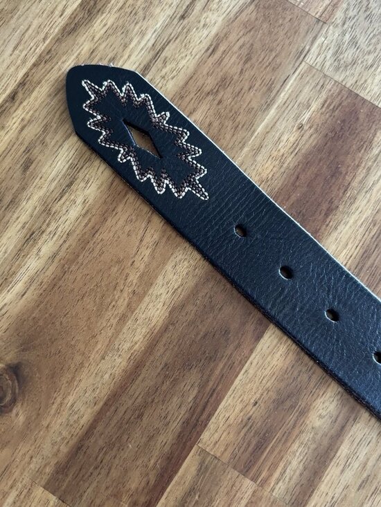 Nocona Leather Belt Women’s XL Concho Rhinestone Rodeo Cowgirl Western Boho - Picture 9 of 16